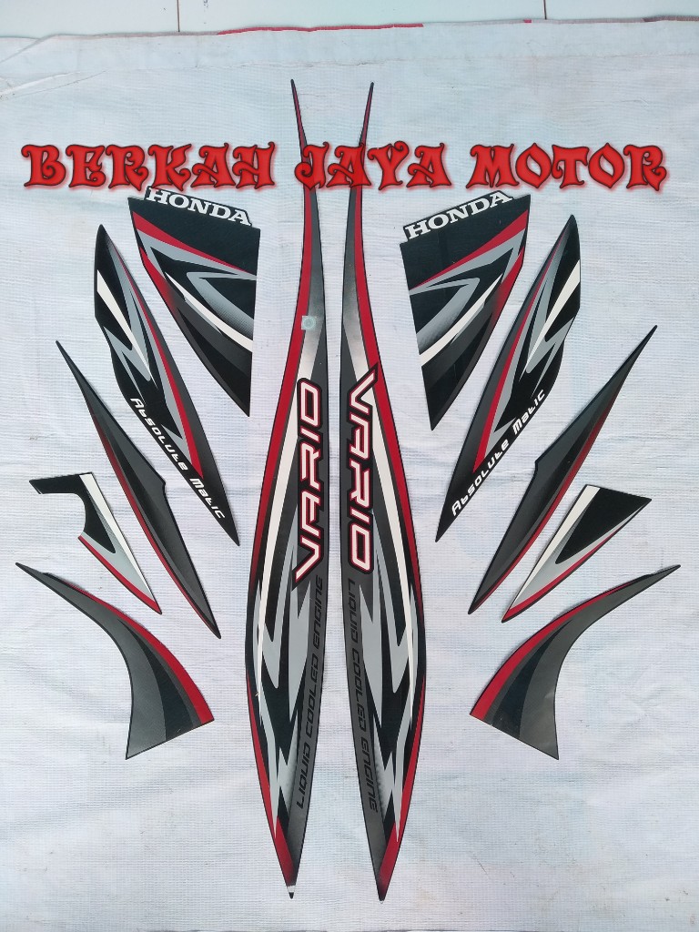 HONDA VARIO STICKER LIS BODY MOTOR VARIO 110 TAHUN 2012 BODY FULL HITAM
