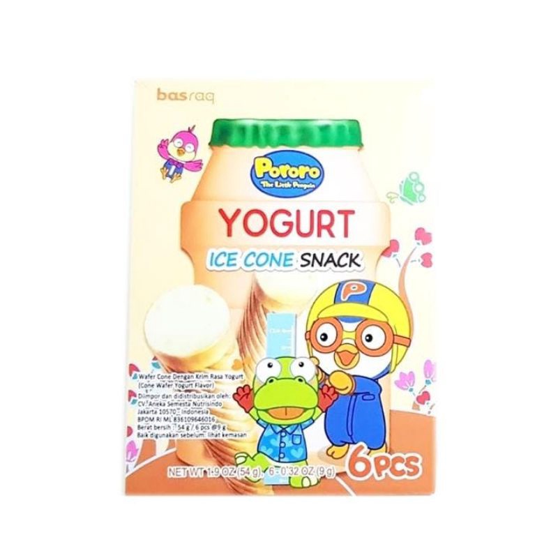 

Pororo Ice Cone Snack Yogurt Box 54 g