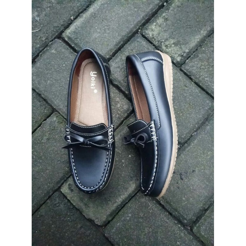 Sepatu loafer kulit kerja wanita (clara 02)