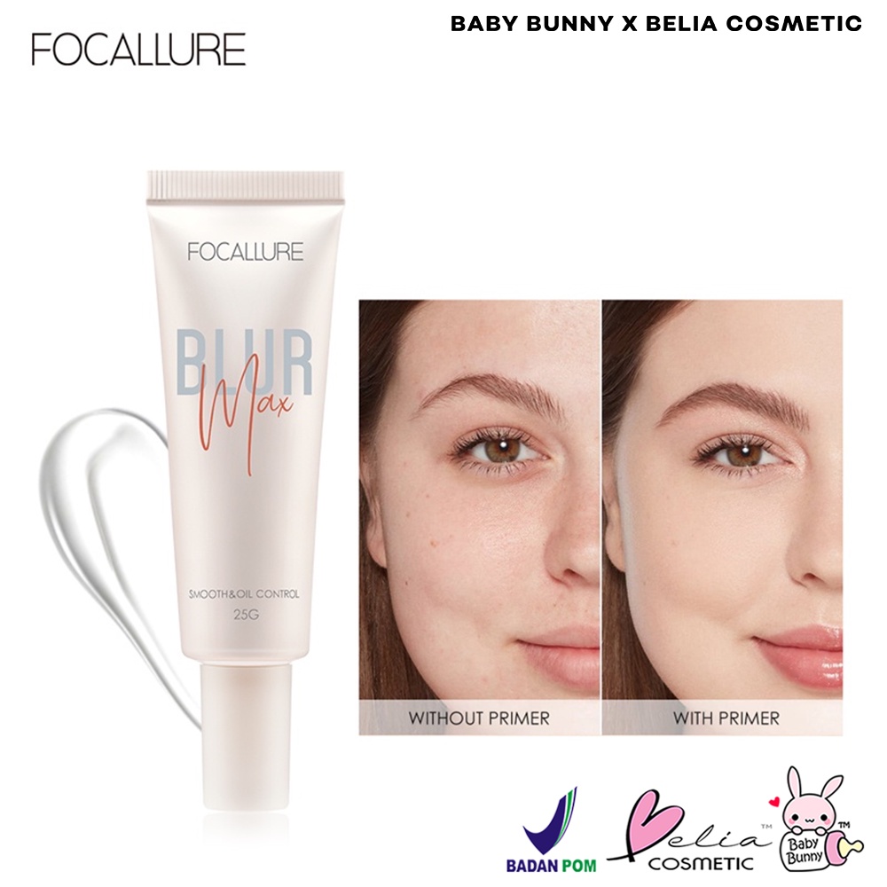 ❤ BELIA ❤ FOCALLURE Glowmax Hydrating Primer &amp; Blurmax Pore-Minimize Primer FA138 | Brighten &amp; Moisture makeup base | Tone-up | Oil-Control | Refreshing Face | Pore-Blurring Smooth Surface | BPOM