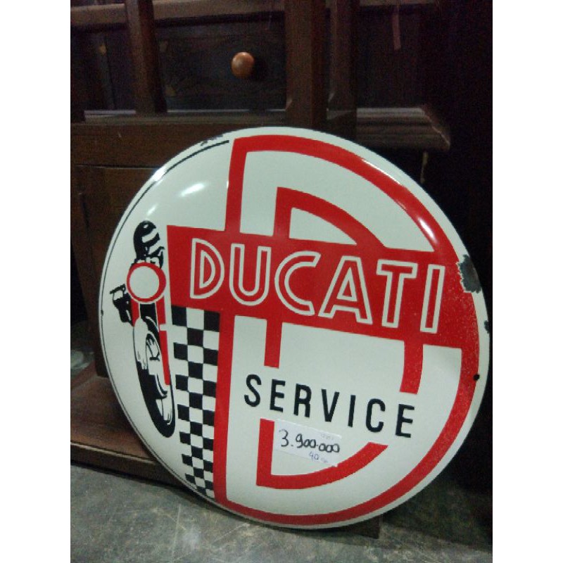 

Papan Iklan Enamel Ducati Service Antik