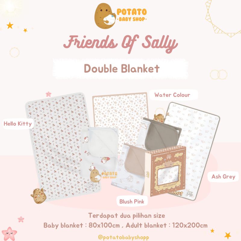 Friends of Sally - Baby &amp; Adult Blanket Ori &amp; Hello Kitty