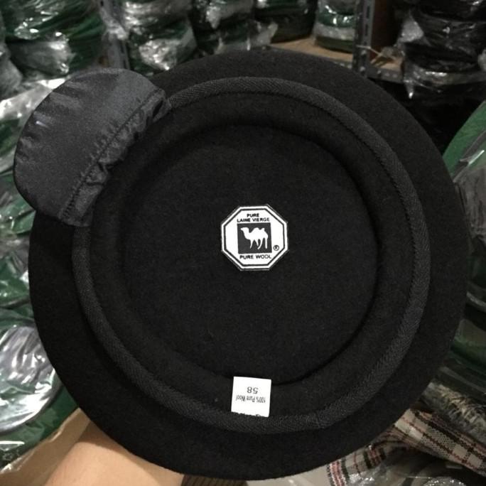 Topi Baret Sabhara / Polisi Camel Asli Onta Hitam Mantap