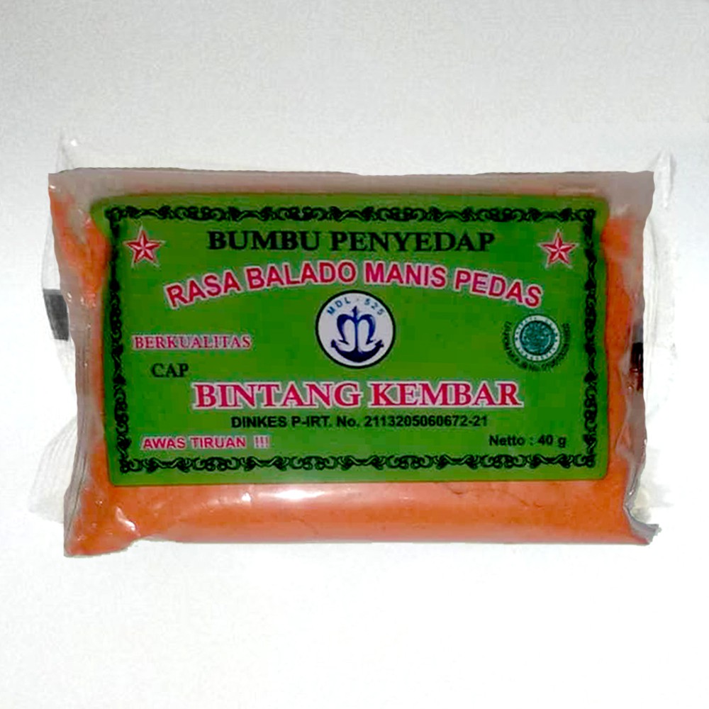 

40g Bintang Kembar Balado Bumbu Tabur 40 g Rasa Balado