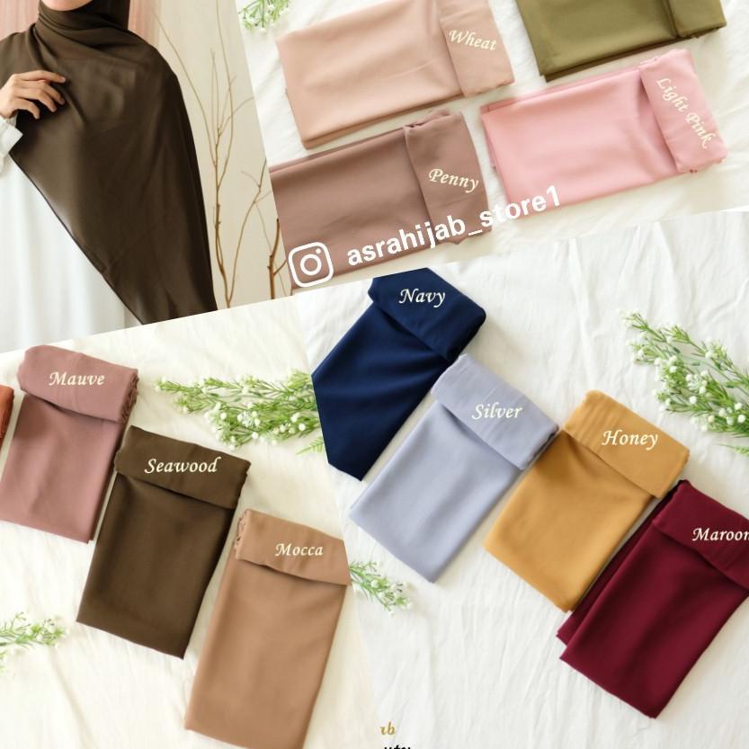 ™ Asra Hijab Official - Pashmina Ceruty ukuran 180 x 75cm merk ASRA ☺