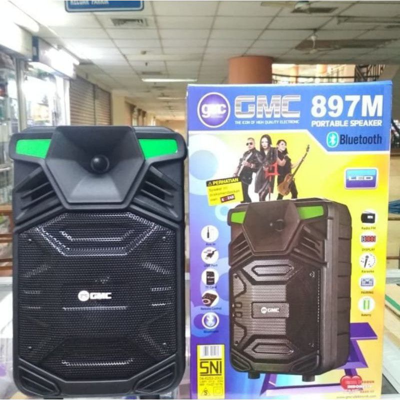 Speaker GMC-897M speaker karaoke BONUS MICROFON