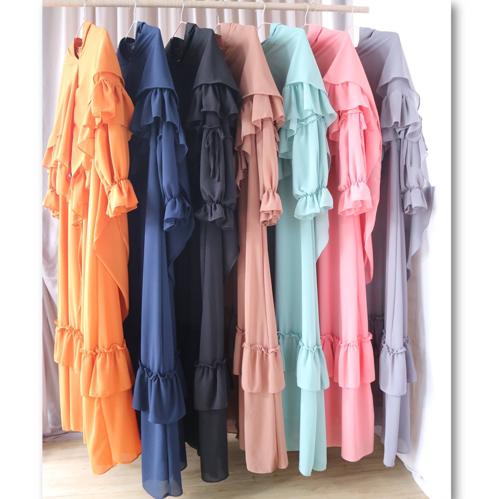 GAMIS SYARI JUMBO JILBAB 2 LAYER SET MURAH BUSUI POLOS MAXI DRESS GAMIS PESTA TERBARU BERKUALITAS PREMIUM PLUS KHIMAR KEKINIAN BAJU GAMIS REMAJA PESTA BISA SERAGAM TERLARIS LEBARAN FASHION MUSLIM KONDANGAN