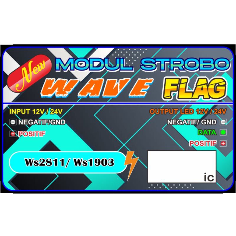 (NEW) MODUL STROBO WAVE MODE FLAG 34 ANIMASI