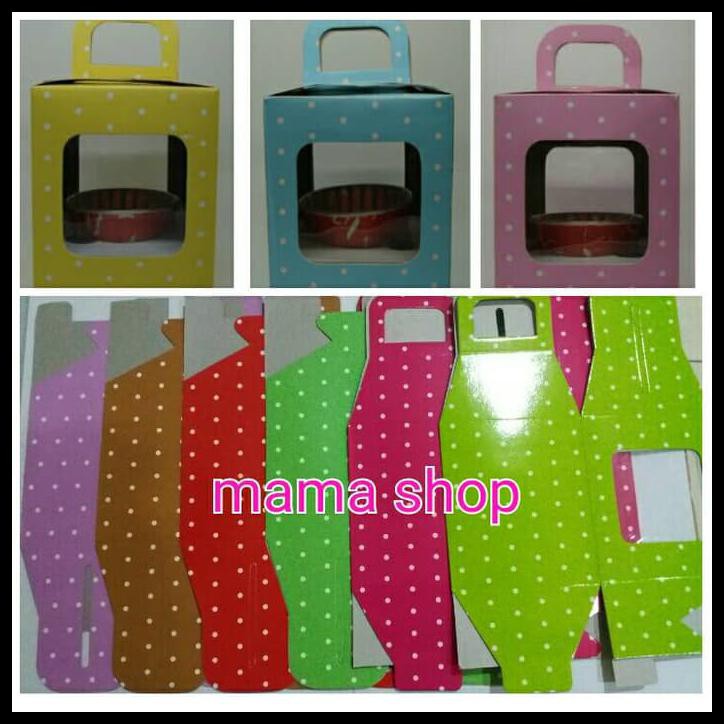 

Murah Dus Cupcake Box Karton single Kemasan untuk souvenir ulang tahun QR0826