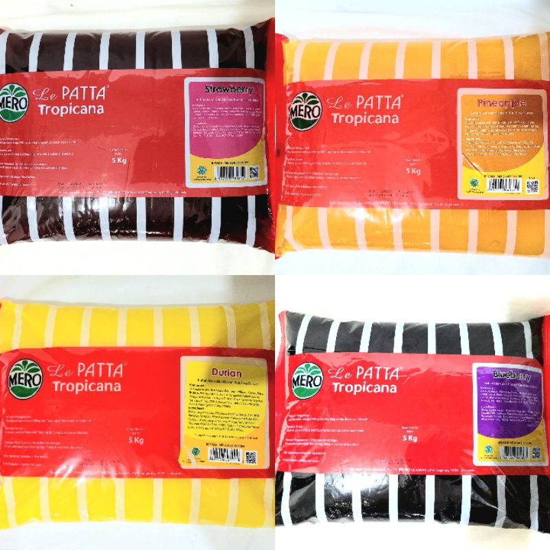 

Selai mero lefatta troficana strawberry/ Blueberry/ Durian/ Nanas 5 kg