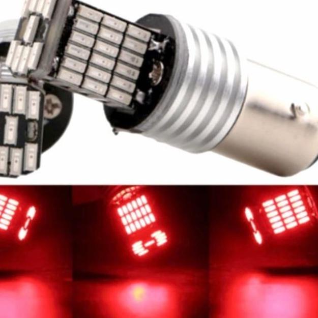 Terlaris Lampu Rem Motor / Mobil LED 1157 BAY15D CanBus Super Bright 12V 45SMD / 144SMD マ