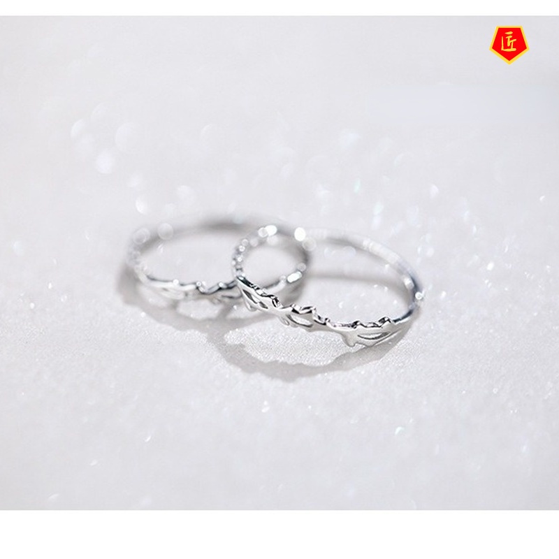 [Ready Stock]925 Silver Female Simple Personality Sweet Ring