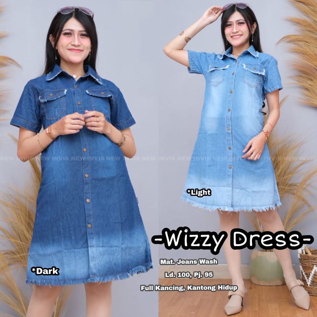 ZARINA DRESS / WIZZY MINI DRESS RAWIS ORIGINAL JEANS PREMIUM GBM