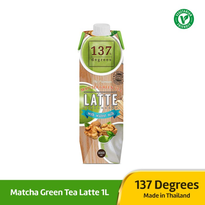 

101bfbb 137 Degrees - Matcha Greentea 1L - Susu Walnut / Kenari Xa201As