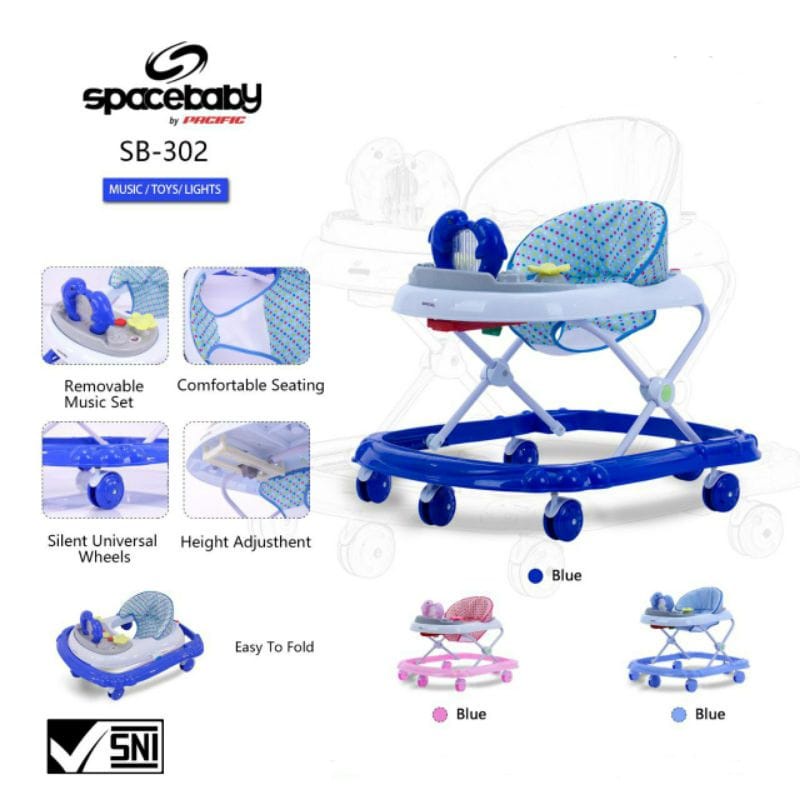 BABY WALKER SPACE BABY SB 302 / 306/307/ 309/316/315/317  ALAT BANTU JALAN BAYI