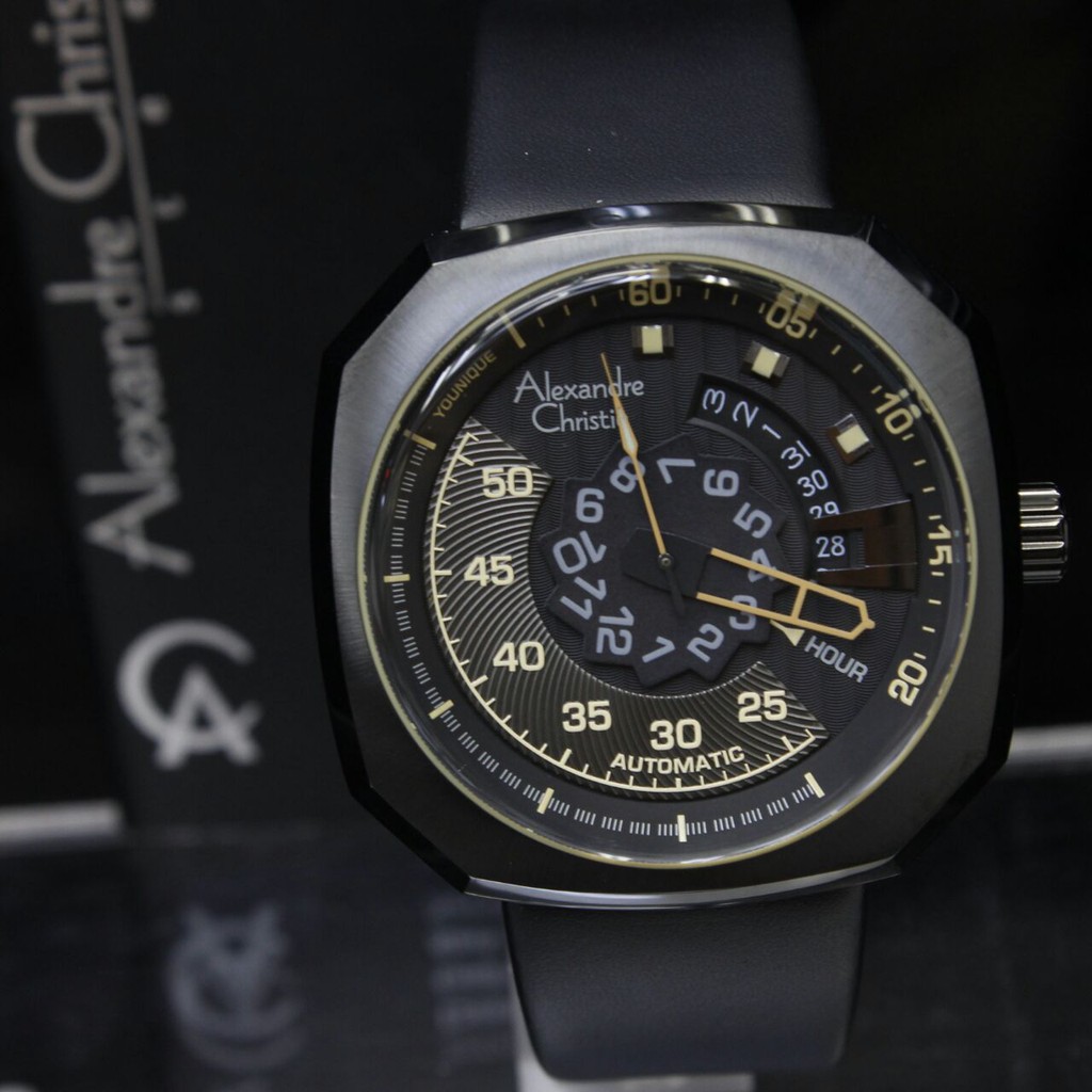 Alexandre Christie AC3032 - Jam Tangan Casual Pria Murah - Leather Strap
