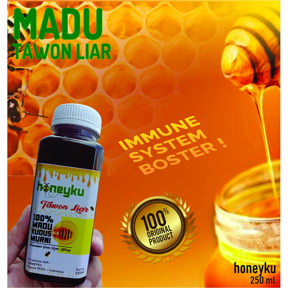 

Madu Tawon Liar (Raw Honey) 250 ml - Honeyku.id