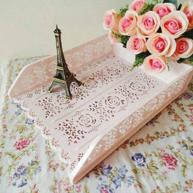 Cuci Gudang Pink Rose Tray 5656nnioDBlK