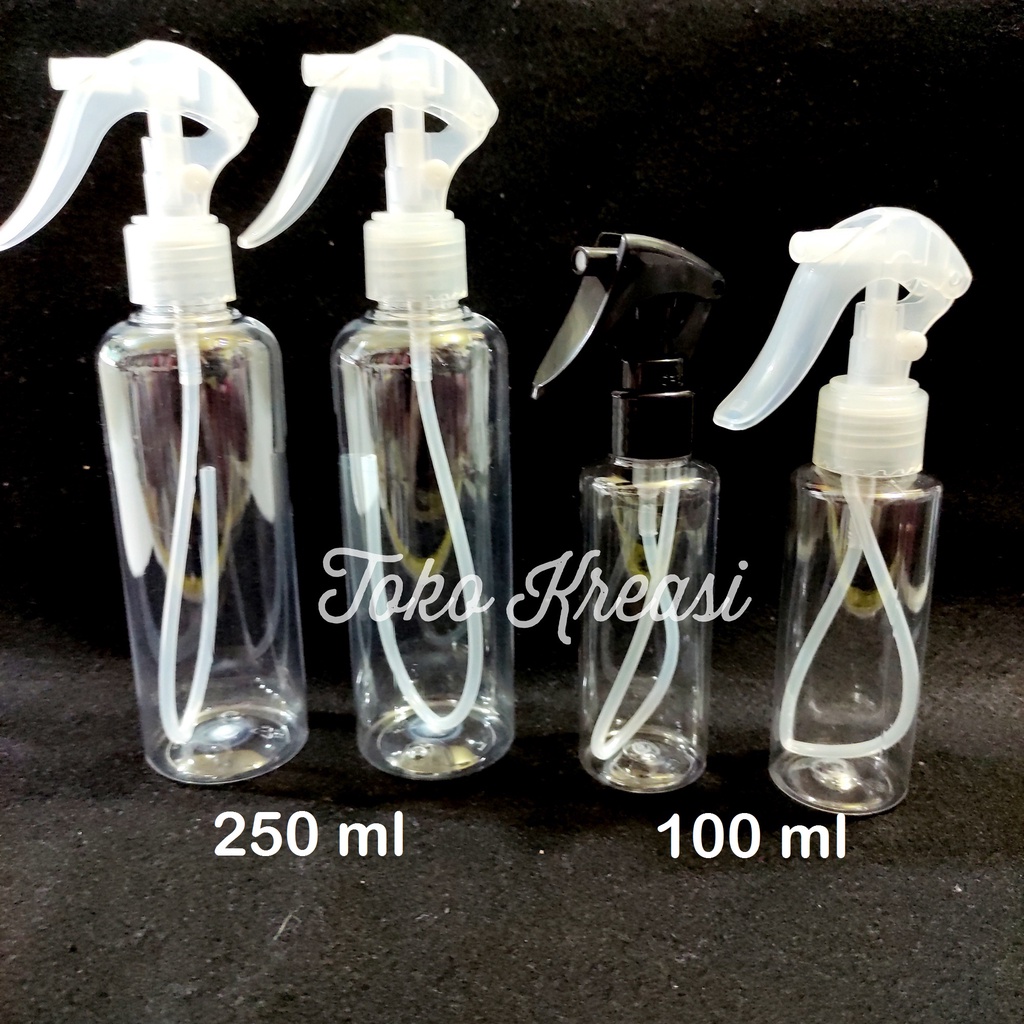 Botol Trigger / Botol Hand Sanitizer / Disinfektan / Sabun Mini Spray Bening Tebal