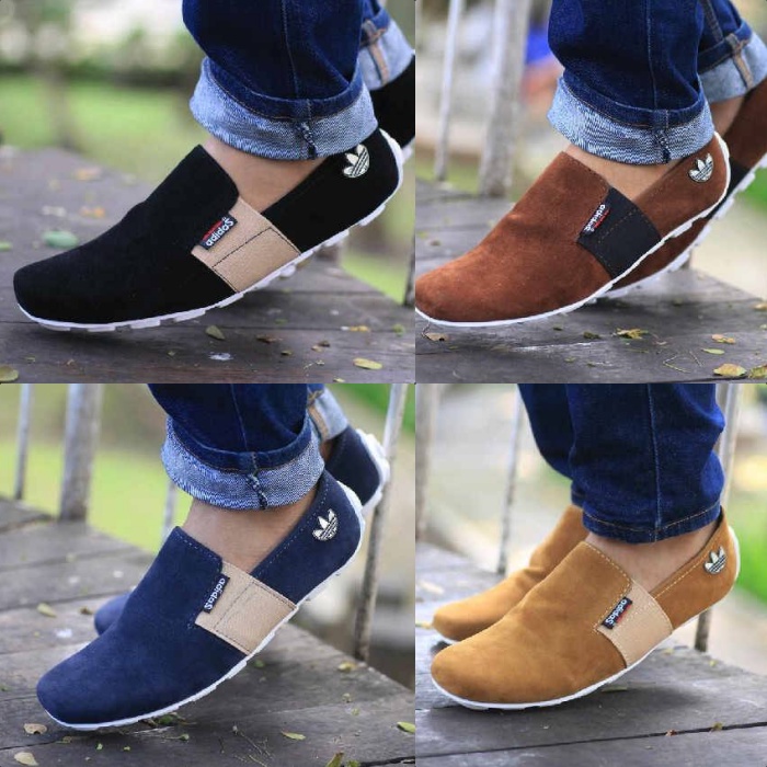 RECOMENDED !!! Sepatu Casual Slop Pria - Slip On Pria - Casual Santai - Formal Kerja - Casual - Adidas Asensio