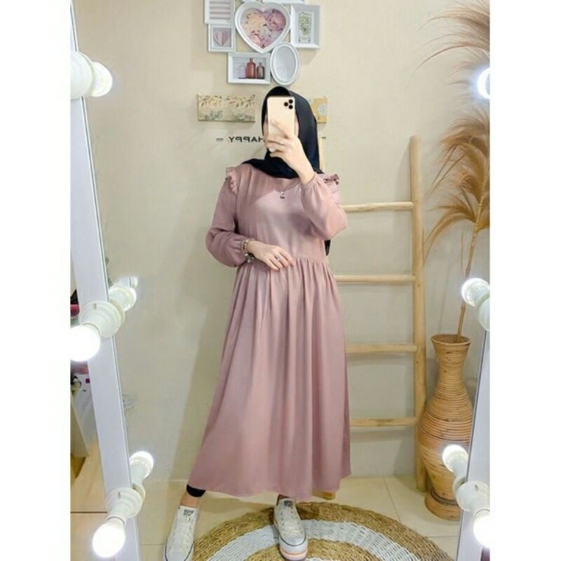 FARA MIDI midi terbaru size s m l xl xxl termurah/ baju gamis kondangan ukuran jumbo /dress remaja kekinian