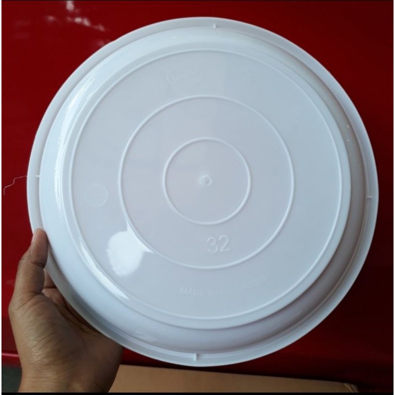 Tatakan pot 25 cm putih, alas pot 25 cm putih, lavenia 32