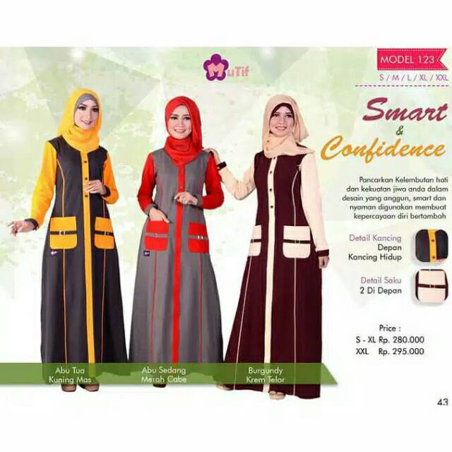 MUTIF M123/Gamis mutif/gamis murah/gamis adem/gamis kaos/gamis syari