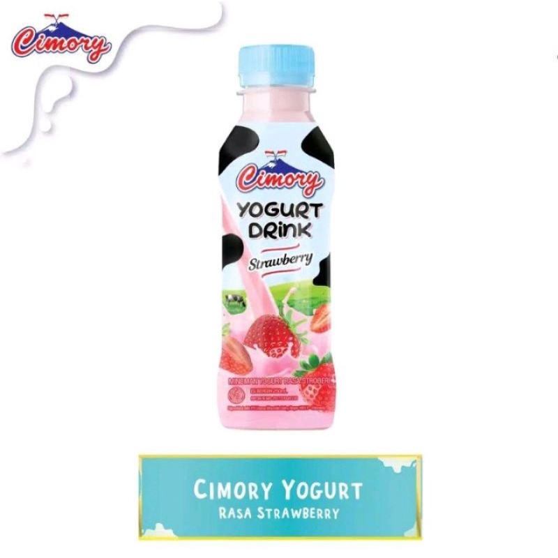 

Cimory Yoghurt Drink Strawberry 250 ml - yogurt calcium fiber