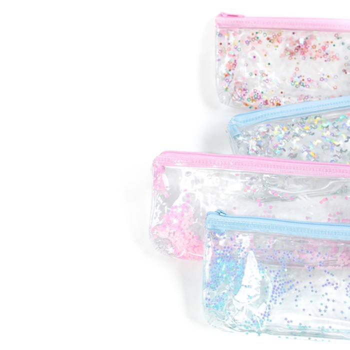 

MURAH RUMAUMA PENSIL CASE GLITTER SHINE TRANSPARAN - KOTAK PENSIL TRANSPARAN