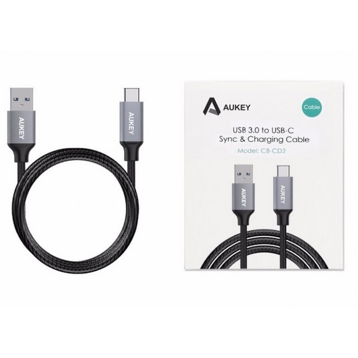 Original AUKEY CB-CD2 Braided Cable USB Type-C