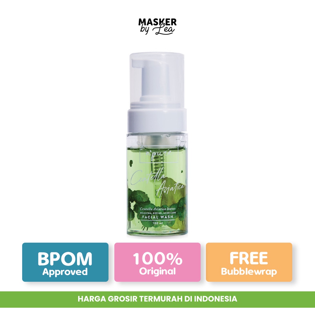 NPURE Face Wash FOAM CENTELLA ASIATICA 100ML / Sabun Cuci Muka Busa Foam Npure BPOM