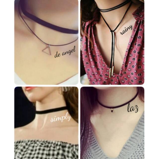 KALUNG HITAM CHOKER PEREMPUAN WANITA GIRL WOMAN