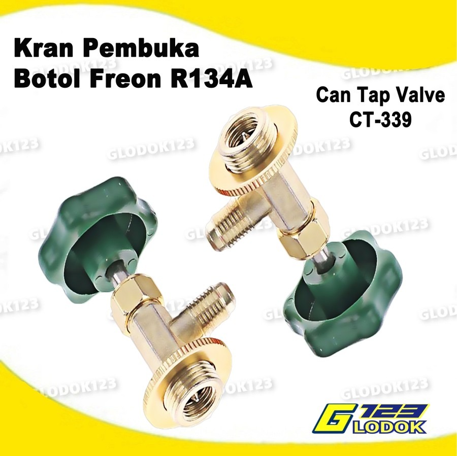 Can Tap Valve Kran Pemutar Freon R134A