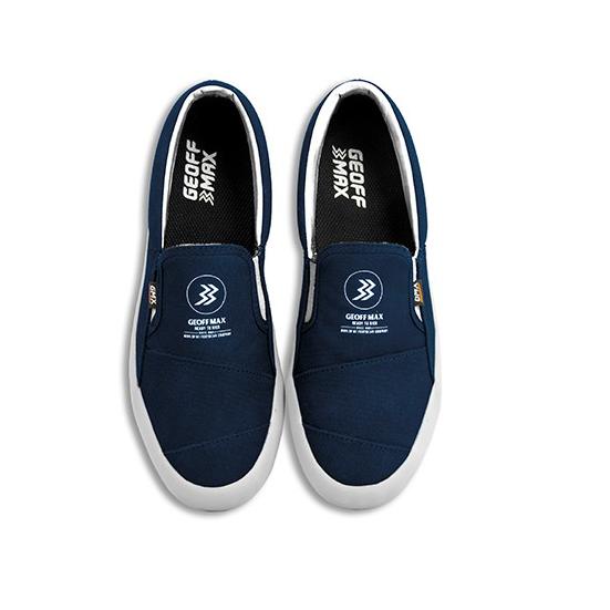 ((TERLARIS)) Geoff Max Official - Meery Navy White | Sepatu Pria | Sneakers