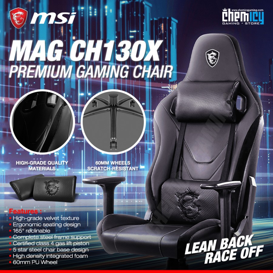 MSI MAG CH130X Gaming Chair / Kursi Gaming