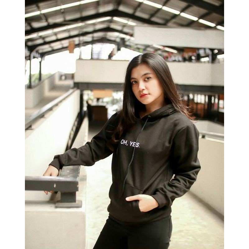 Oh Yes Hoodie || Sweater wanita || Sweater Hoodie murah #OYH