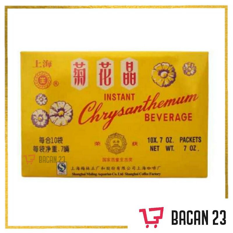Chrysanthemum Instant (10pcs x 20gr) - Krisantemum Seruni Cifacing / Teh Instan / Bacan 23 - Bacan23