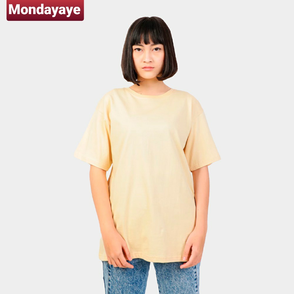 Kaos Polos Cream - T-Shirt Pendek - Unisex