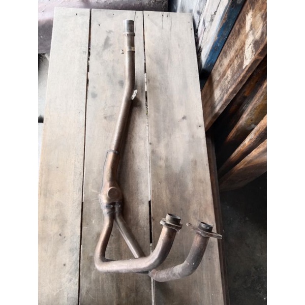 leher knalpot ninja250 mono karburator original