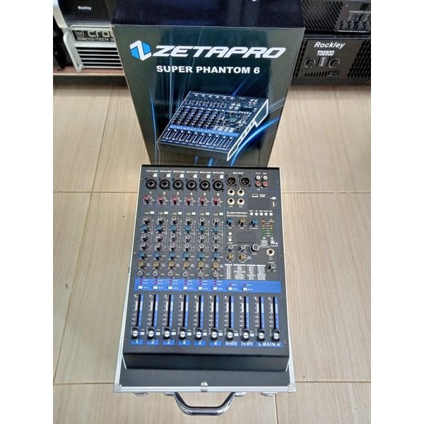 MIXER AUDIO ZETAPRO SUPER PHANTOM6 6CH MIXER ZETAPRO SUPER PHANTOM 6