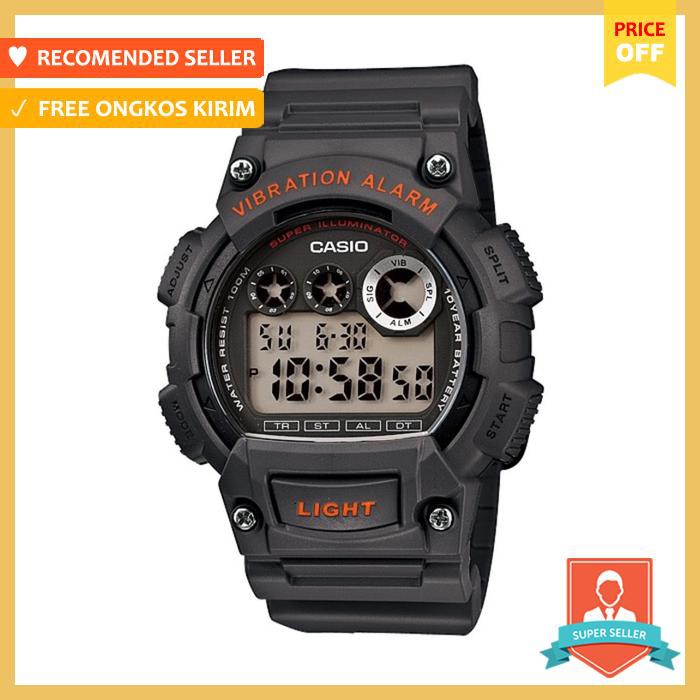 Jam Tangan Pria Digital Sports Casio Original Vibration Alarm W 735H 8