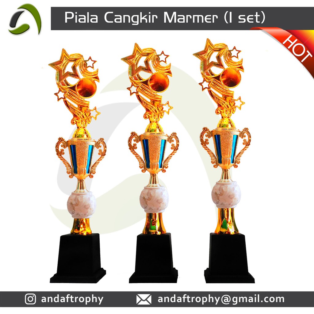 Jual Piala Trophy Cangkir Marmer Onix Set Indonesia Shopee Indonesia