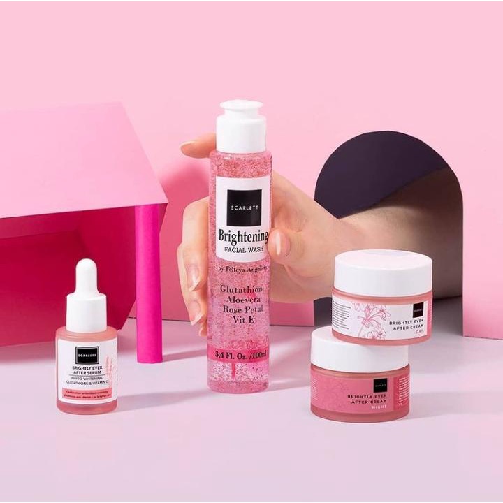 Scarlett Whitening Brightly Paket Wajah + Facial Wash