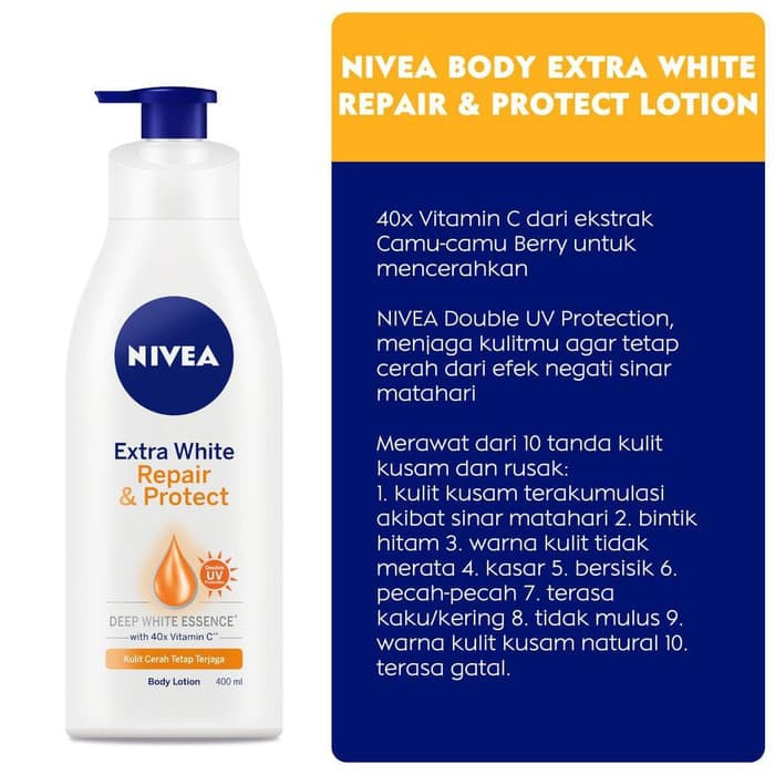 NIVEA Body Lotion Extra White 100ml/200ml/400ml BY AILIN