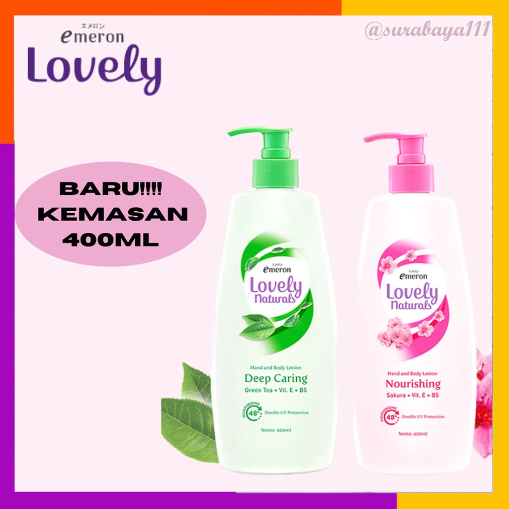 EMERON LOVELY NATURALS BODY LOTION 400ML