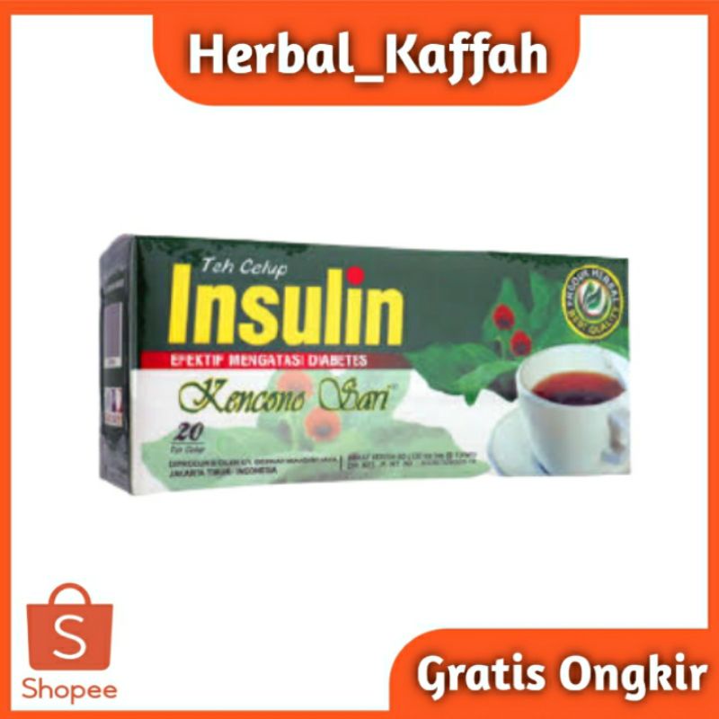 Teh celup Insulin kencono sari Obat herbal Diabetes Asli Organal