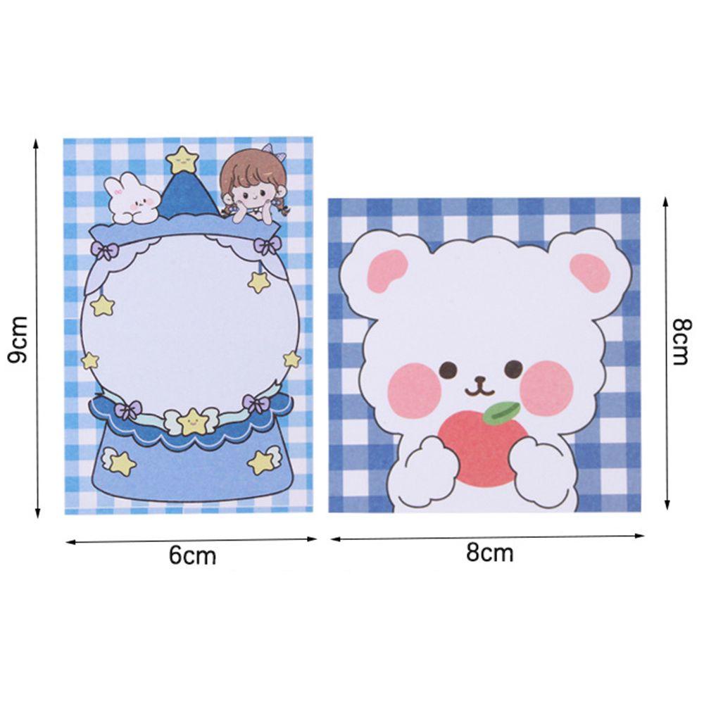 Lanfy Diary Memo Pad Kawaii Ins Kertas Label Alat Tulis Siswa Sticky Note Perlengkapan Sekolah Pesan Stiker
