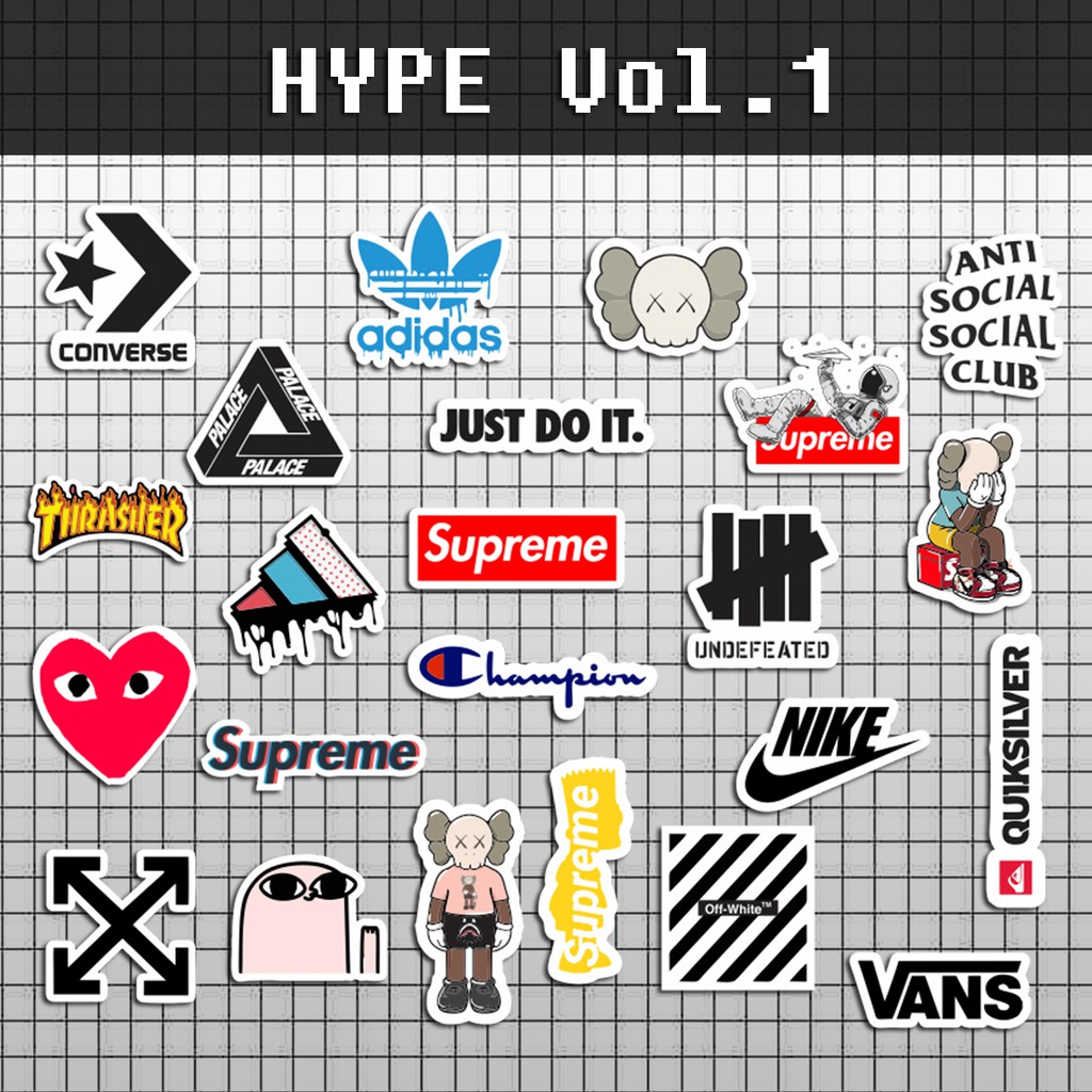 

STIKER HYPE VER 1 STIKER AESTHETIC STICKER BUJO TUMBLER LAPTOP HELM CASING