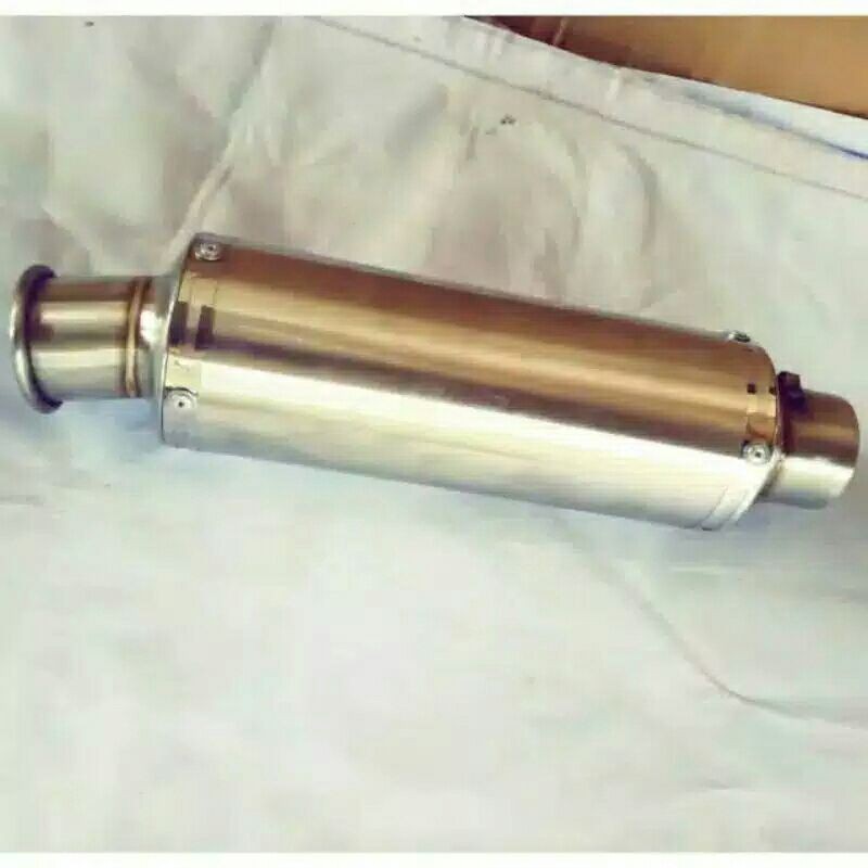 silencer knalpot PDK polosan stainless silencer knalpot only panjang 25 inlet 50