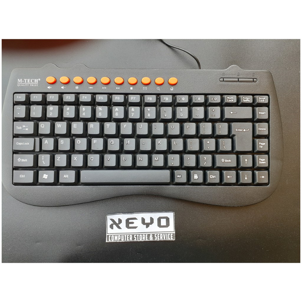 Keyboard mini multimedia USB Hitam